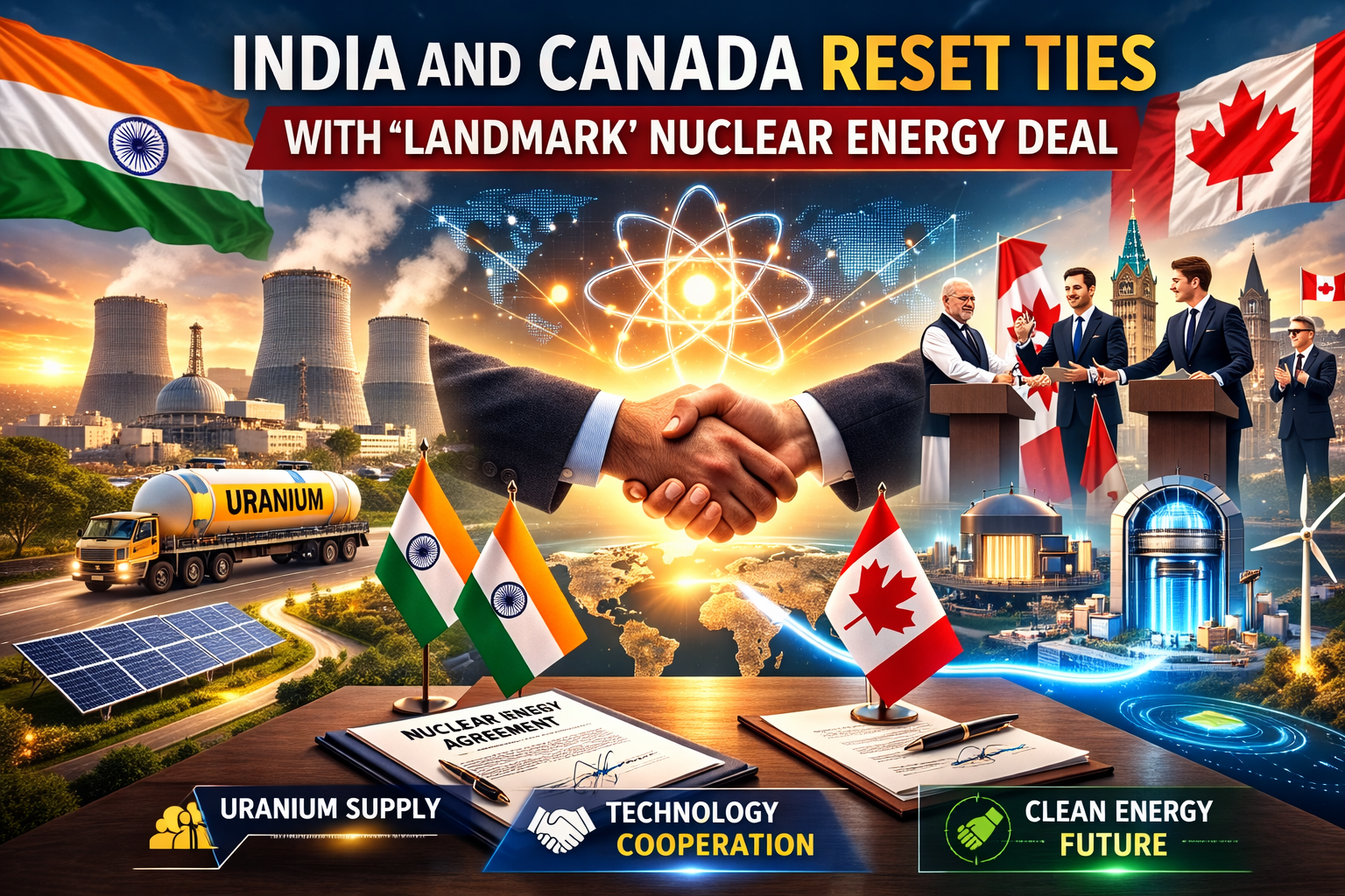 India and Canada Reset Ties with ‘Landmark’ Nuclear Energy Deal