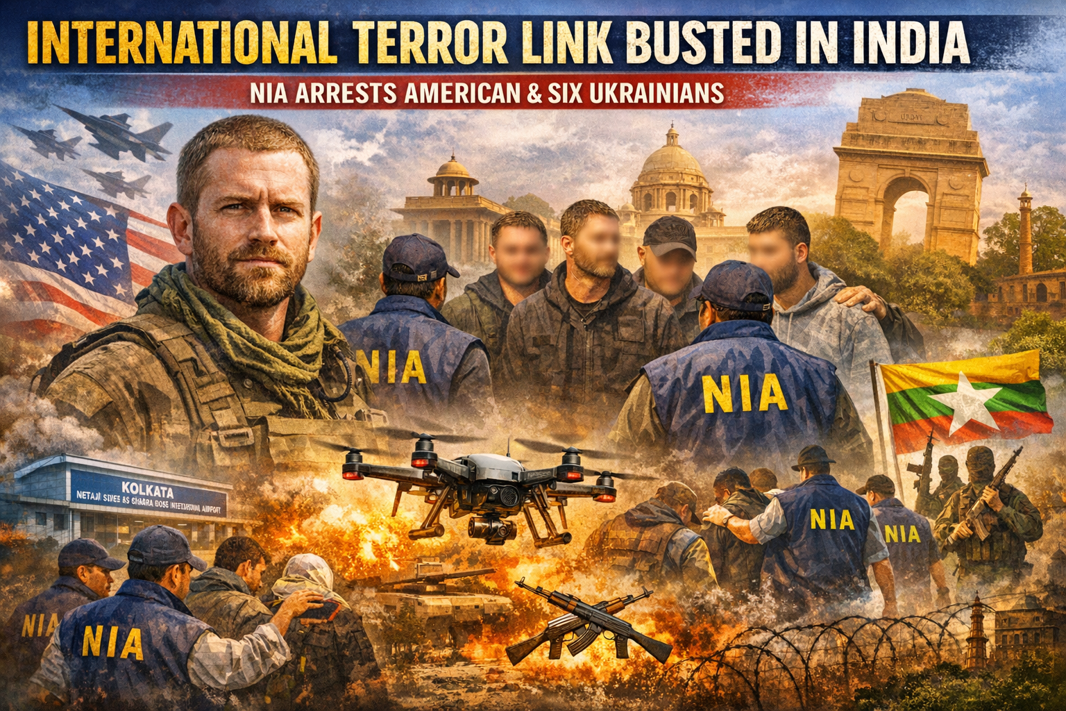 INTERNATIONAL TERROR LINK BUSTED IN INDIA